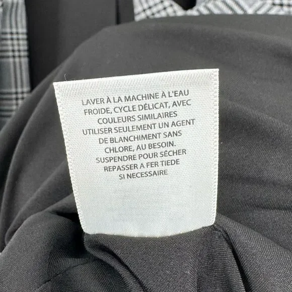 Treasure & Bond Black‎ and White Plaid Blazer Size Medium - Picture 8 of 9